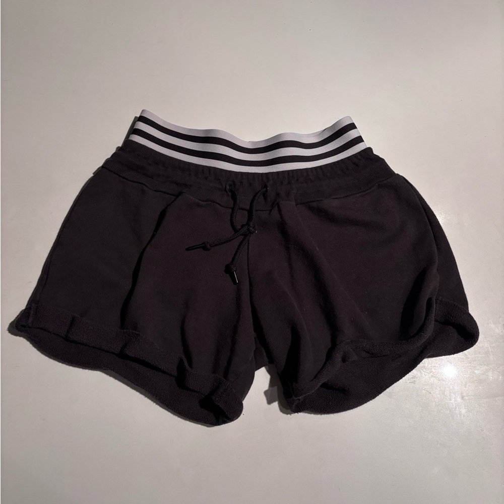 adidas | black cotton shorts
